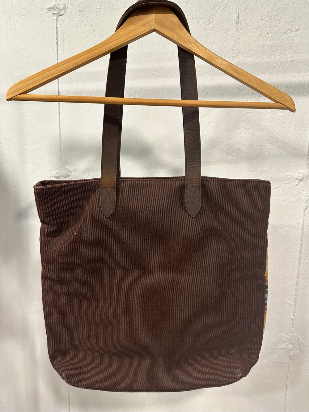 Pendleton Brown and Multi Color Southwestern Pattern Tote - Picture 5 of 8